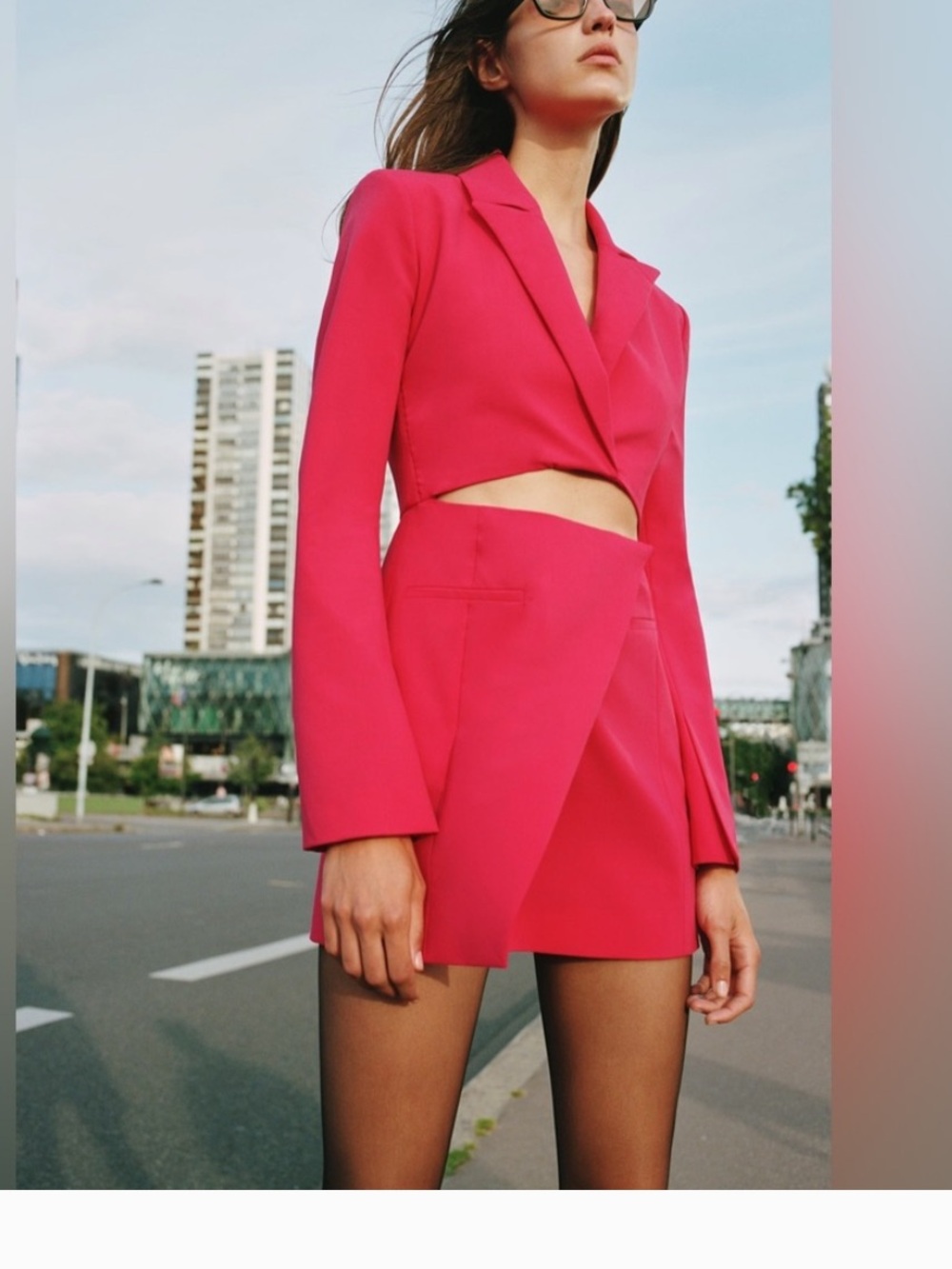 Zara Pink Blazer Dress